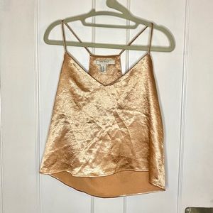 Forever 21 Contemporary Racerback Crop Tank